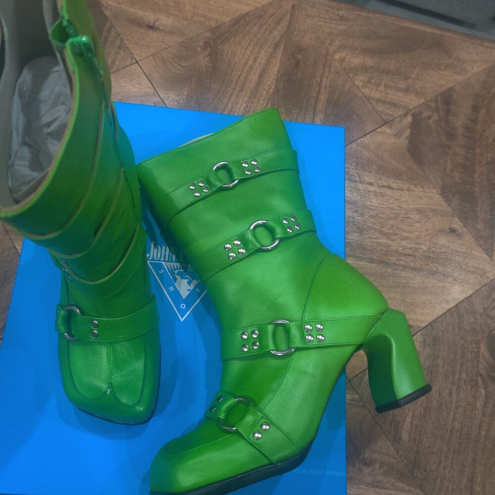 John Fluevog Saphira boots size 12 W 10 M New